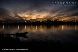 تک عکس / غروب کارون