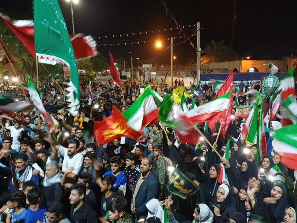 مراسم چهلمین روز شهادت رهبر شهید در هویزه برگزار شد