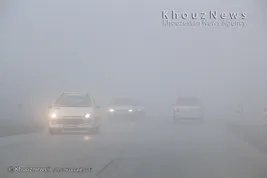 تک عکس / مه صبح گاهی اهواز