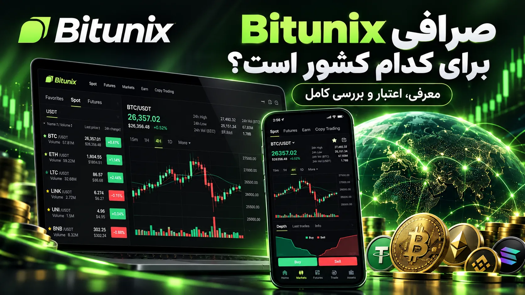 صرافی بیت یونیکس برای کدام کشور است؟ معرفی کامل Bitunix